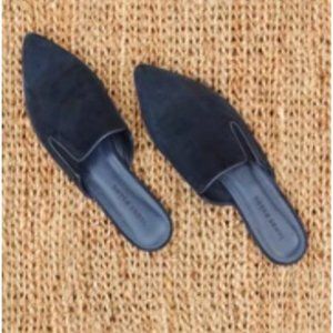Jenni Kayne Navy Suede Mules Size 41 or size 10